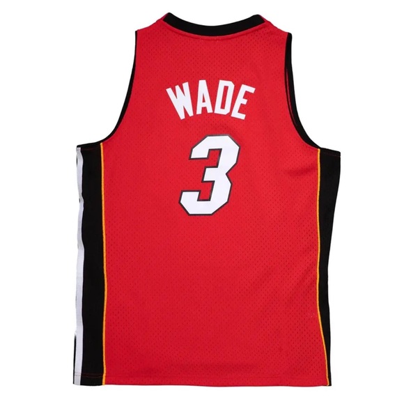 ✔️MITCHELL AND NESS 05-06 MIAMI HEATS DWAYNE WADE SWINGMAN JERSEY - Picture 5 of 15